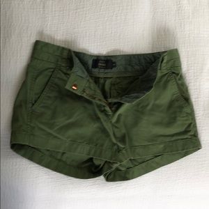JCrew Chino Olive Green Shorts sz 4